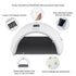 Smart Lamp Nail LED UV Lamp Dryer Metal Bottom LCD Timer Multicolors for Curing UV Gel Polish Nail Art Tools - menochic